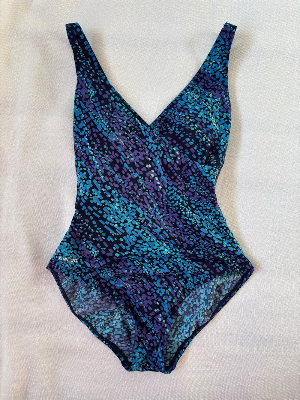 Speedo Blue & Teal Patterned One-Piece Swimsuit -296sku